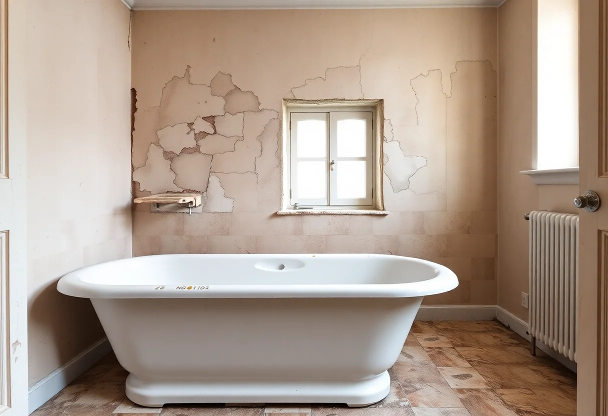 Dépose d'une baignoire avant la pose d'une douche